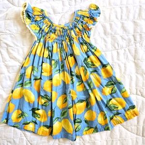 Girl USED dress 100% cotton made in Brazil Casa de Abelha size 2, fits up to 4